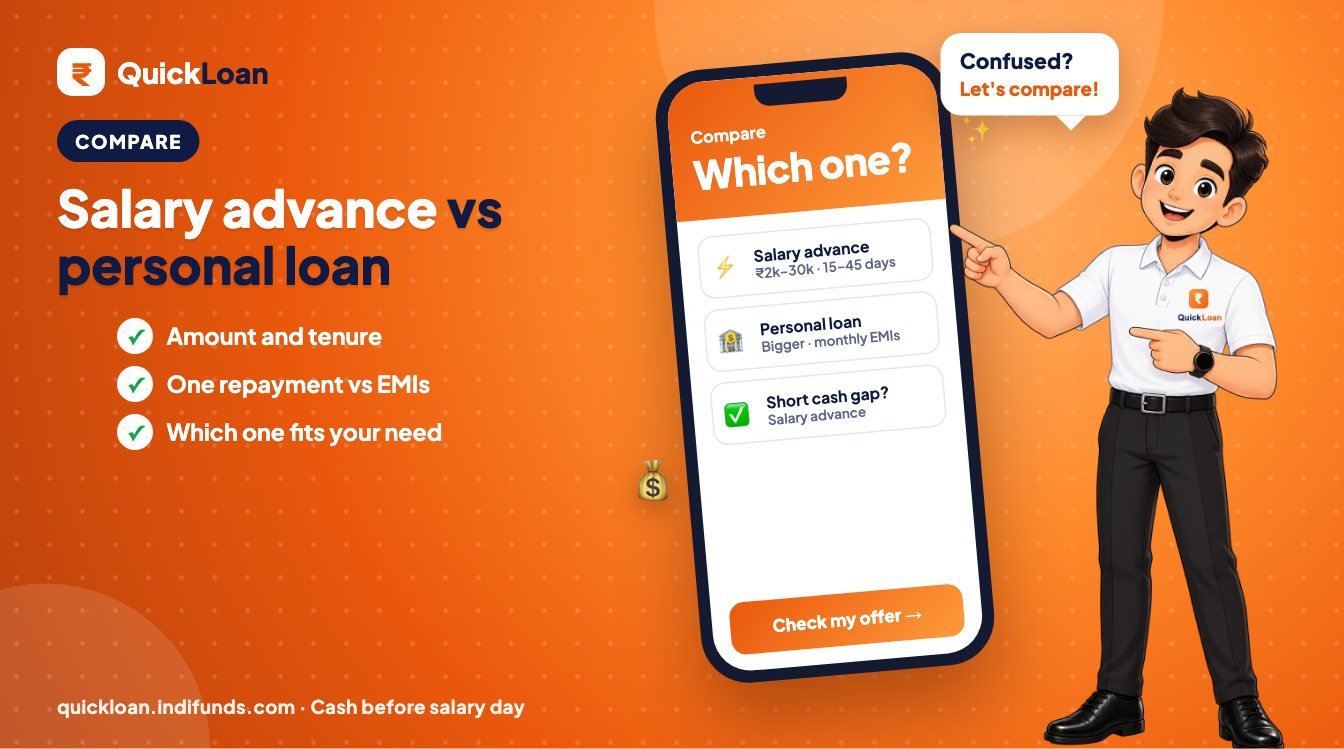 Salary Advance vs Personal Loan: Which Is Better for a Short Cash Gap?