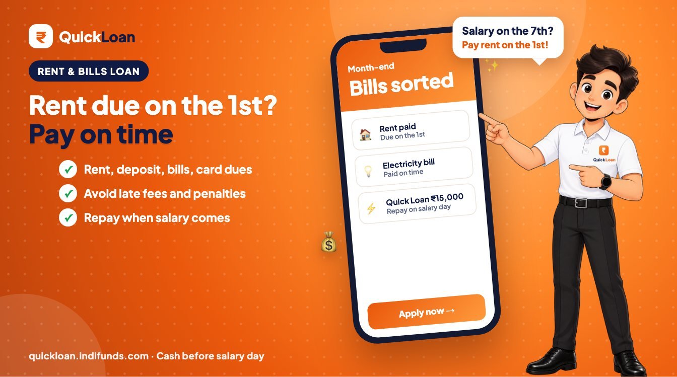 Rent & bills loan, pay on time – Quick Loan